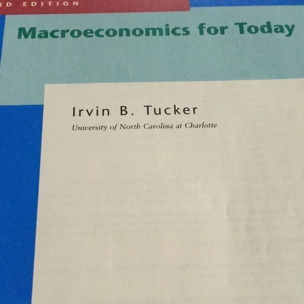 Macroeconomics for Today 2nd Edition Textbook Irvin B Tucker